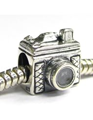 Sterling Silver Camera Bead For Pandora Chamilia Baigi Troll European Story Charm Bracelets