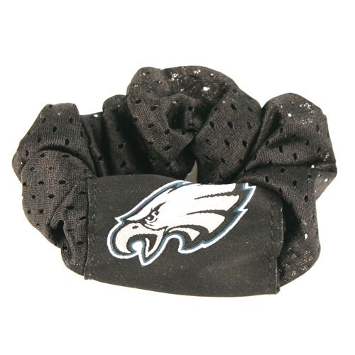 Philadelphia Eagles Black Hair Scrunchie - Hair Twist - Ponytail Holder