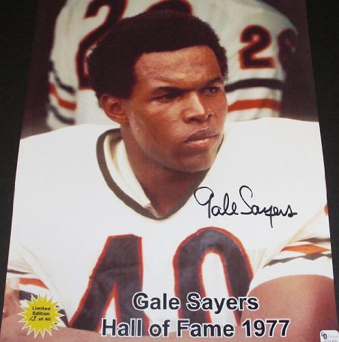 Gale Sayers Autographed Chicago Bears 11x14 Portrait Photo - Limited Edition of only 40!