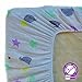 Mum n Me Fitted Crib Sheet for Baby Boys & Girls, Soft Organic Cotton Muslin, Standard Size
