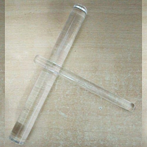 2PCS/Set Clear Acrylic Rolling Pins For Polymer Clay Tools Fondant Baking Cakes