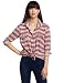 Democracy Women's Roll Tab Sleeve Center Back Vent Shirt, Burgundy, Large Democracy Women's Roll Tab Sleeve Center Back Vent Shirt, Burgundy, Large