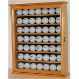 49 Golf Ball Display Case Cabinet HolderOAK Finish