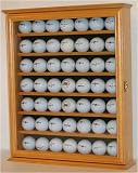 49 Golf Ball Display Case Cabinet Holder-OAK Finish