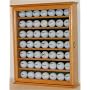 49 Golf Ball Display Case Cabinet Holder-OAK Finish