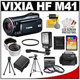 Canon Vixia HF M41 Flash Memory HD Digital Video Camcorder with 16GB Card + ....