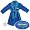 Batman Blue and Turquoise Fleece Bath Robe for Toddlers and Boys