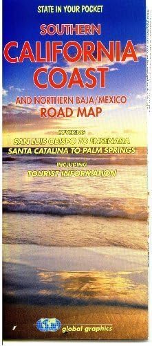 Southern California Coast and Northern Baja/Mexico Road Map