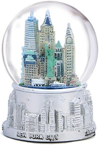 New York City Silver with Color Snow Globe 65mm by Sign Me Up