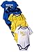Nautica Baby Modern Heirloom 5 Pack Bodysuits, Blue, 6-9 Months