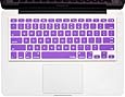 Kuzy - PURPLE Keyboard Cover Silicone Skin for MacBook Pro 13" 15" 17" (with or w/out Retina Display) iMac and MacBook Air 13" - Purple