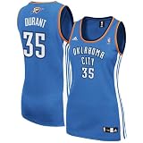 Kevin Durant Blue adidas Revolution 30 Replica Oklahoma City Thunder Women's Jersey