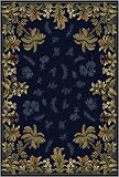 HOME DYNAMIX:Royalty Belize 1'9'x7'2 (Navy)