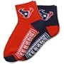For Bare Feet Houston Texans Men's Slipper Socks - Pack of 2 Large