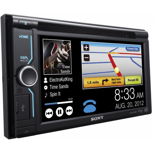 Sony XAV601BT 2-DIN A/V-Receiver Smartphone kompatibel mit Bluetooth (15,5 cm (6,1 Zoll) WVGA, MP4-Player, DVD, MirrorLink, USB)