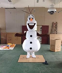 Olaf Snowman Mascot Costume Cospaly Cartoon Character Adult Size