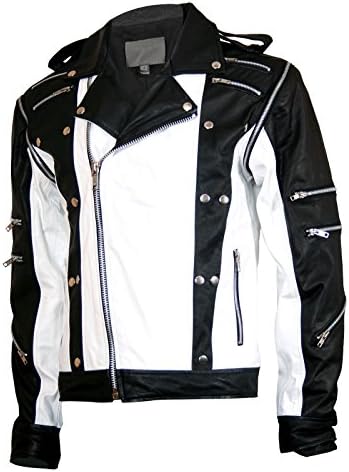 Michael Jackson MJ Pepsi Black & White Leather Jacket
