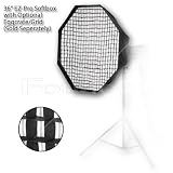 Pro Studio Solutions EZ-Pro Beauty Dish Octagon Softbox soft box Octbox, 36″ with Speedring Speed ring for Alien Bees Alienbees Strobe Light