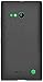 Amzer Pudding Soft Gel TPU Skin Fit Case Cover for Nokia Lumia 735 - Retail Packaging - Black