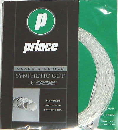Prince SYNTHETIC GUT 16 w/DURAFLEX Tennis String