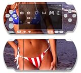 US Flag Bikini Decorative Protector Skin Decal Sticker for Sony Playstation PSP 1000 Portable System