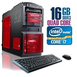 CybertronPC X-15 2141DBRS, Intel Core i7 Gaming PC, W7 Professional, CrossFireX, Black/Red