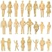 P2501B 24pcs Model Trains Architectural 1:25 UnPainted Figures G Scale Sitting and Standing Person Model Railway Layout New