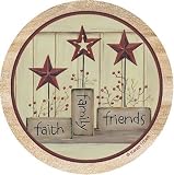 Set of Four Faith, Family, Friends Thirstystone Drink Coasters - Style TSKB2