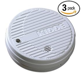 Kidde Battery Operated Smoke Alarms, 3-Pack