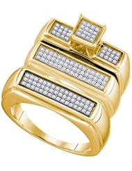 0.38CTW DIAMOND FASHION TRIO SET
