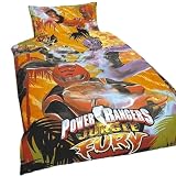 Power Rangers Jungle Fury Orange Single Duvet Quilt Cover