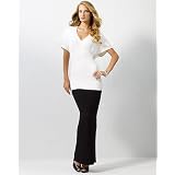 Shape fx V-neck tunic sweater| at Newport News