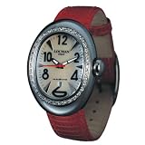 LOCMAN Watches:Locman Italy Diamond Nuovo Women's White MOP Red lizard Strap Watch