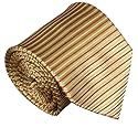Paul Malone Krawatte 100% Seide beige braun schwere Qualität