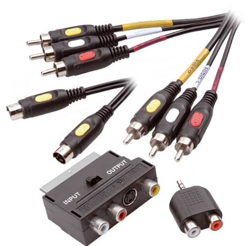 Vivanco Multimedia Anschlusset, 3x Cinch Stecker 2.0 m, S-Video Stecker 2.0 m, 2x Cinch Ku Preisvergleich