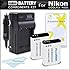 2 Pack Battery And Charger Kit For Nikon COOLPIX P900, P610, P600 Wi-Fi Digital Camera Includes 2 Extended Replacement (2200Mah) EN-EL23 Batteries + Ac/Dc Rapid Travel Charger + Screen Protectors