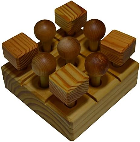 Handmade Wooden Tic Tac Toe Board by Appalachian Vintage Toys