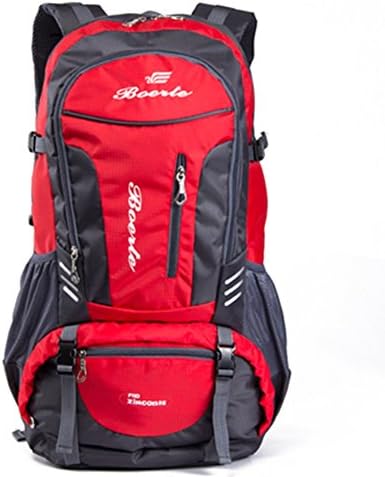 Fashion Outdoor nylon lesiure large capacity student travel bag Hiking Daypack (red)