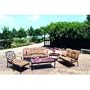 Darlee Santa Monica Cast Aluminum Outdoor Patio Lounge Set With Cushions - Antique Bronze