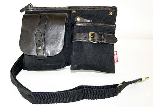ウエストポーチ 帆布工房 VINTAGE 3X56（ブラック）