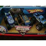 Hot Wheels 3 Pack Monster Jam Trucks Fan Favorites 2 With Bonus DVD