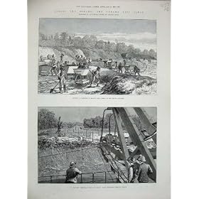 Montagnes 1888 de Buhio Culebra de Drague de Canal Maritime du Panama