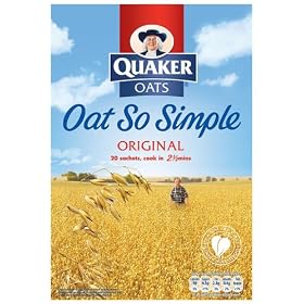 Quaker Oatso Simple Porridge Family Pack Original 20 x 27 g (Pack of 10, Total 200 Sachets)