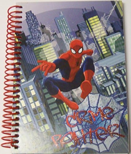 Marvel Ultimate Spiderman College Ruled Spiral Notebook ~ Crime Fighter (5" x 7"; 100 Sheets, 200 Pages)