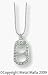 PAVE SILVER F*CK TAB NECKLACE WITH CUBIC ZIRCONIA GEMS