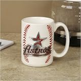Houston Astros Pewter Logo Baseball Coffee Mug