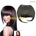 Clip in bang fringe color black - 100% human hair