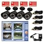 VideoSecu 4 Channel USB DVR System MPEG4 Internet Remote Control, including 4 Color Infrared IR Day Night Vision Security Cameras, 4-CH Power Supply and 4 Camera Extension Cables WAN