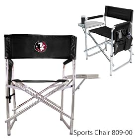 Florida State Seminoles NCAA Sports Chair (Black) (Embroidered Logo)