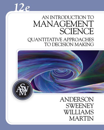 An Introduction to Management Science: Quantitative Approaches to Decision Making (with CD-ROM and Crystal Ball Pro Printed Access Card) (Introduction to Management Science)